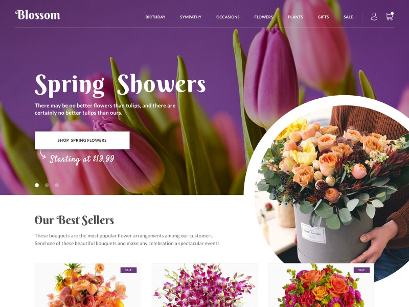 Floral Website Shopify Website